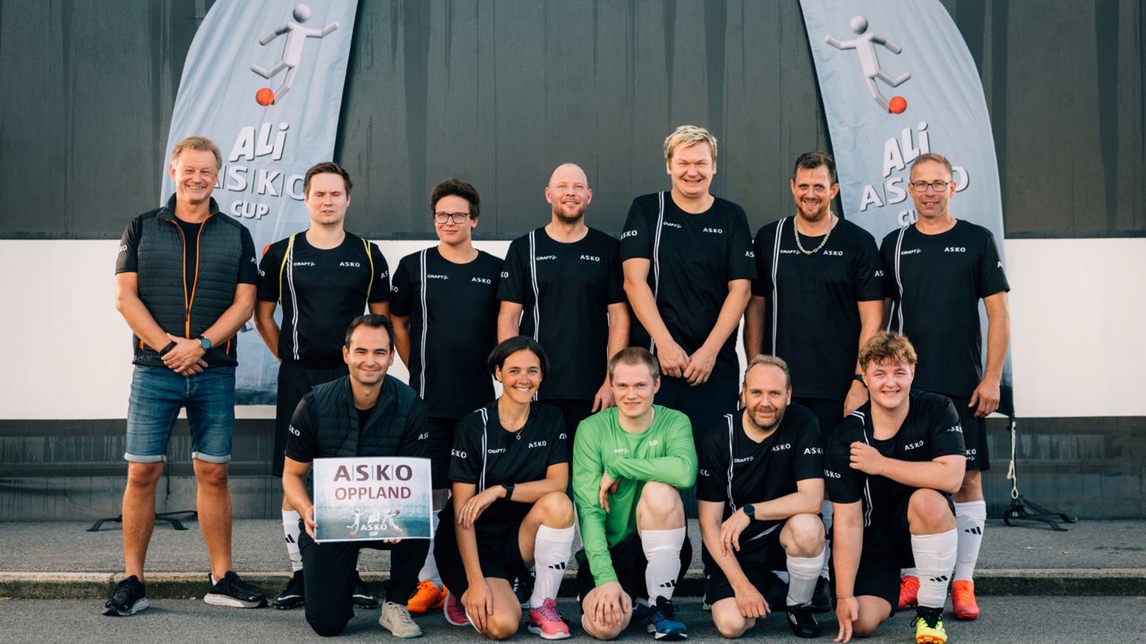 Et av ASKO OPPLAND sine lag under ALI ASKO Cup 2025.