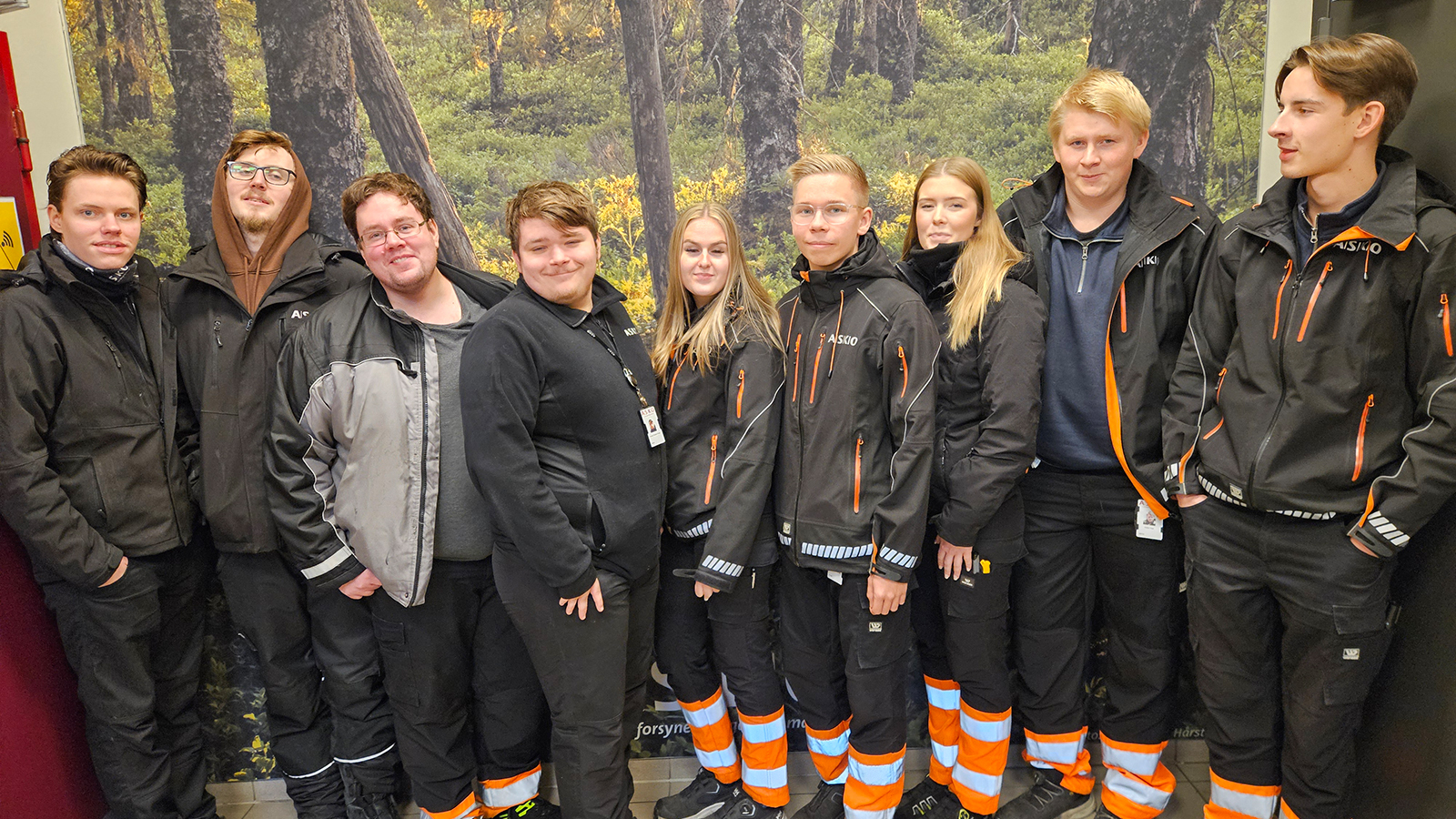 Lærlinger i ASKO MIDT-NORGE 2025. 